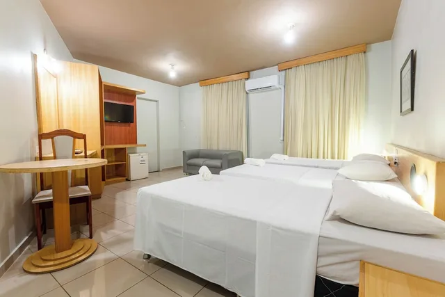 غرفة بسرير مزدوج وسريرين منفصلين، Rede Andrade Onda Mar Hotel 8/10