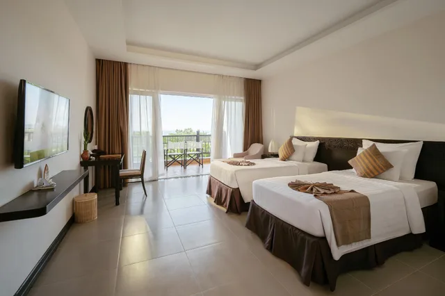 غرفة ديلوكس بسريرين منفصلين بشرفة، Muine Bay Resort 1/2