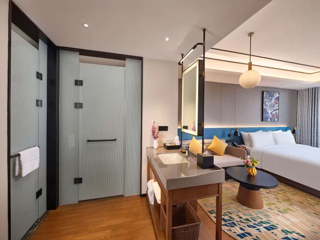 غرفة أساسية بسرير كينج، Hilton Garden Inn Jinzhou Central Street 3/3