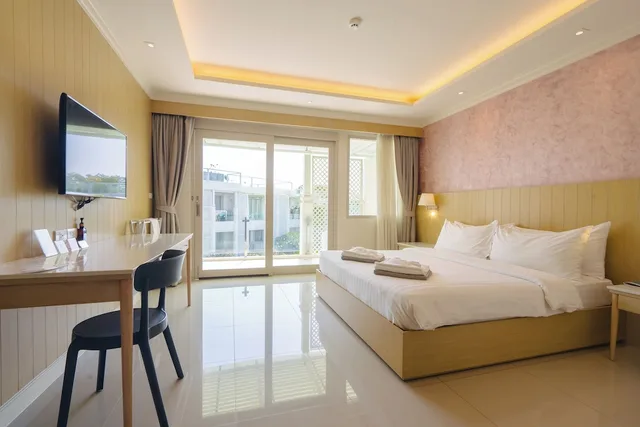 غرفة ديلوكس بسرير كينج بجاكوزي، The Sea-Cret Hua Hin Hotel 1/10