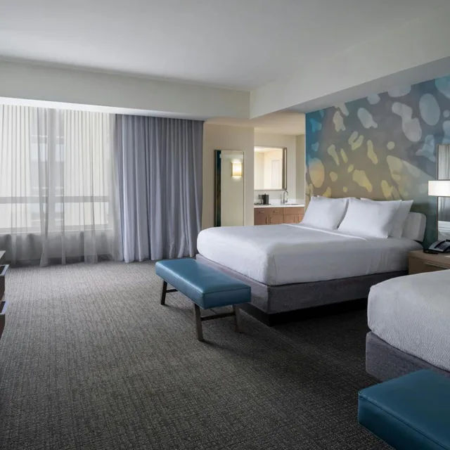 جناح بسريرين كينج مع أريكة، Courtyard By Marriott Delray Beach 2/3