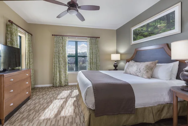 شقة سكنية بسرير كينج بغرفة نوم واحدة مع أريكة، Club Wyndham Smoky Mountains 1/2