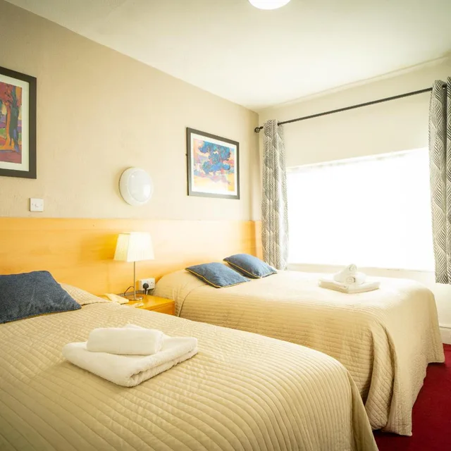 غرفة بسرير مزدوج وسرير فردي، Ashley Hotel 1/5