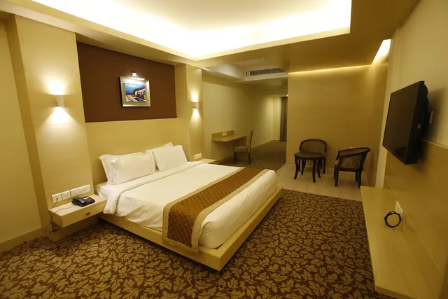 غرفة بريميوم بسرير مزدوج بغرفة نوم واحدة، Patliputra Continental Hotel 7/10