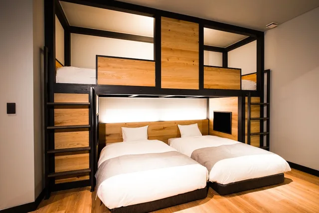 غرفة سوبيريور بسريرين منفصلين وأسرّة بطابقين وسرير بطابقين، Hotel Karuizawa Cross 2/5