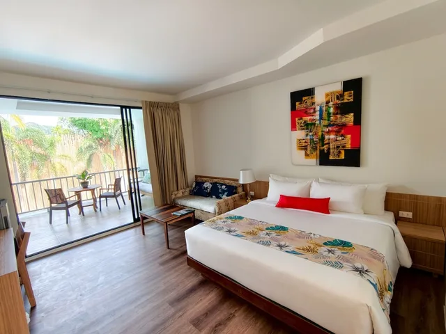 غرفة ديلوكس بسرير كوين بإطلالة على المسبح، Wild Orchid Villa Krabi 3/10