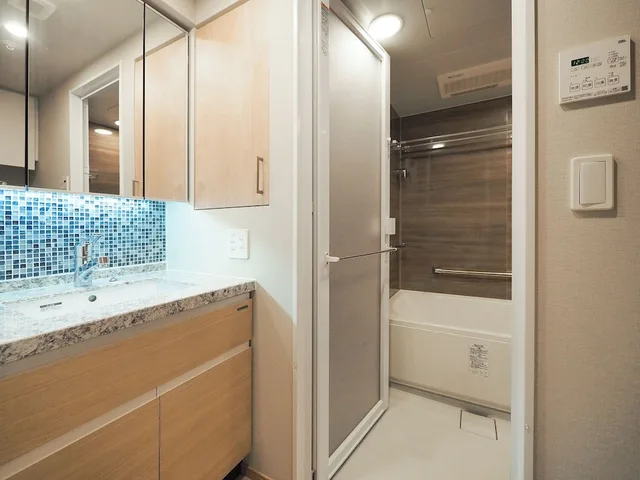 غرفة بسريرين مزدوجين بمطبخ، HIYORI RESIDENCE KYOTO KAMOGAWA 9/12