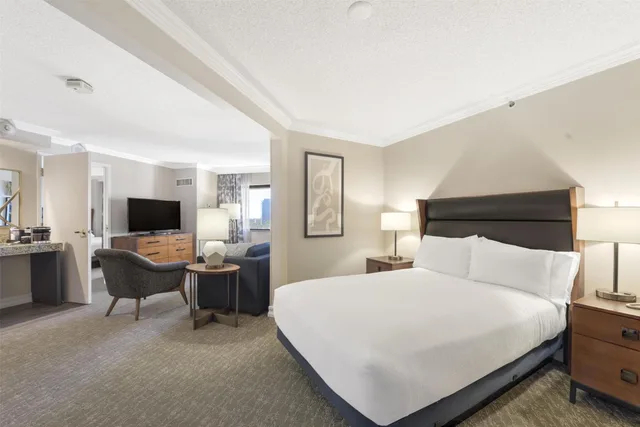 جناح بسرير كينج بغرفة نوم واحدة مع أريكة لذوي الإعاقة، Embassy Suites by Hilton Anaheim Orange 1/8