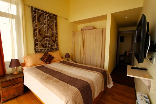 غرفة عائلية بسرير مزدوج وسرير فردي، Silk Road Hotel 3/3