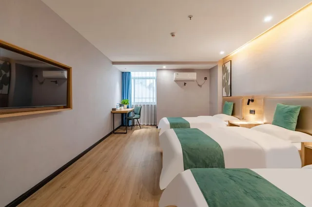 غرفة ثلاثية، Greentree Inn Anhui Hefei Bozhou Road Jindi Building Business Hotel 1/1