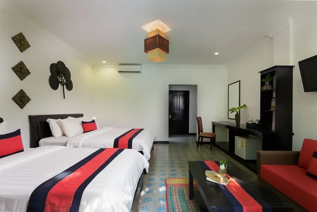 غرفة ديلوكس ثلاثية بثلاثة أسرّة، La Residence WatBo Hotel 3/10