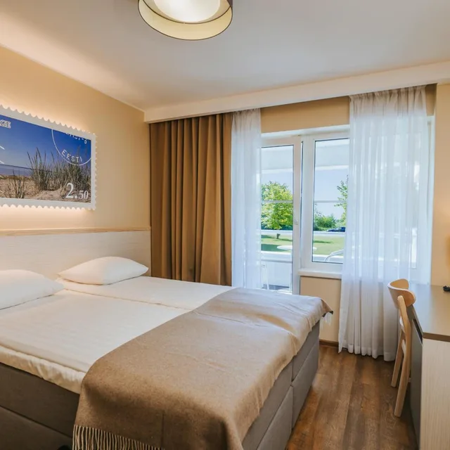 غرفة بسرير مزدوج بشرفة، Hestia Hotel Strand 2/6