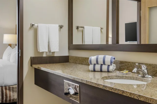 جناح بسرير كينج مع أريكة بمنطقة جلوس بجاكوزي بمطبخ صغير، Best Western Plus Bridgewater 4/8