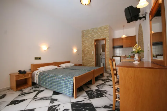 استوديو بإطلالة على المسبح، Aegeon Apartments 1/4