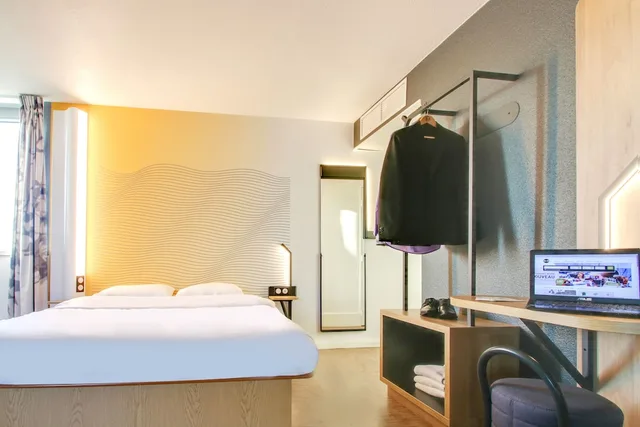 غرفة بسرير مزدوج لذوي الإعاقة، B&B Hotel Reims Bezannes 4/6
