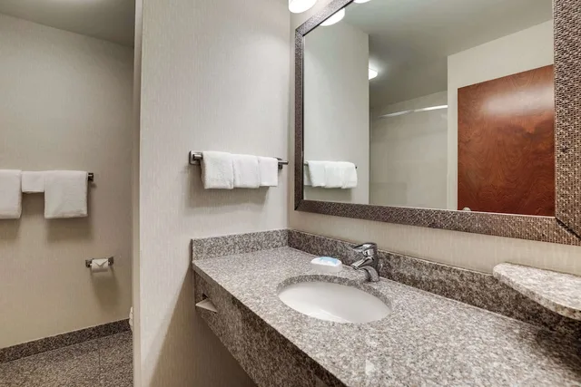 غرفة بسرير كينج بجاكوزي في طابق مرتفع، Drury Inn & Suites Charlotte Northlake 4/5