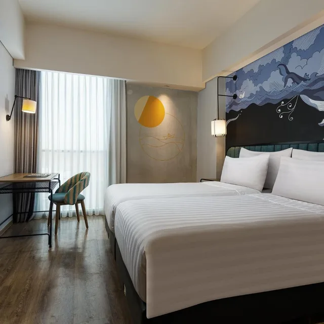 غرفة ديلوكس بسرير فردي، Luminor Hotel Purwokerto 2/5