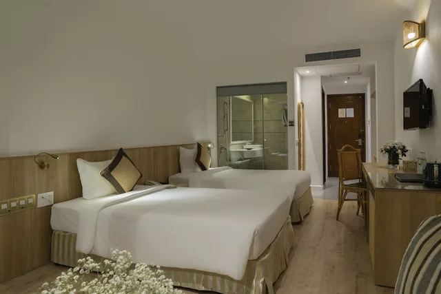 غرفة مريحة بسرير كوين بإطلالة على المدينة، GREEN WORLD HOTEL NHA TRANG 7/10