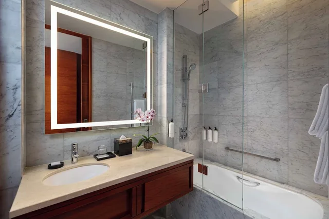 غرفة ديلوكس بسريرين مزدوجين، Grand Hyatt Manila 5/8