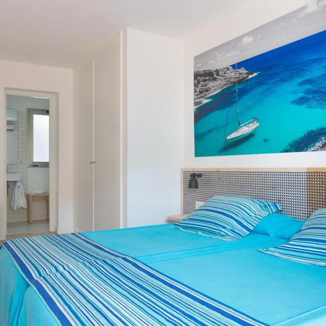 غرفة بسرير مزدوج أو سريرين منفصلين بإطلالة على البحر بشرفة، Eolo Hotel 3/7
