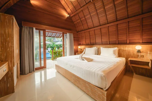 كوخ بسرير كينج بغرفة نوم واحدة، Umamani Villa Bali 1/1