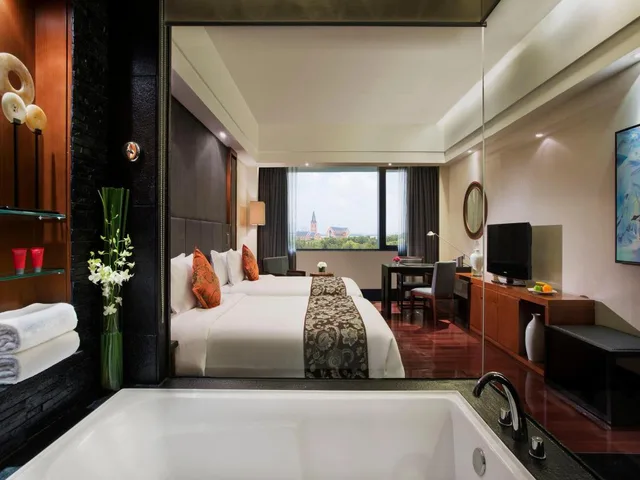 غرفة ديلوكس بسريرين منفصلين، Worldhotel Grand Dushulake Suzhou 3/3