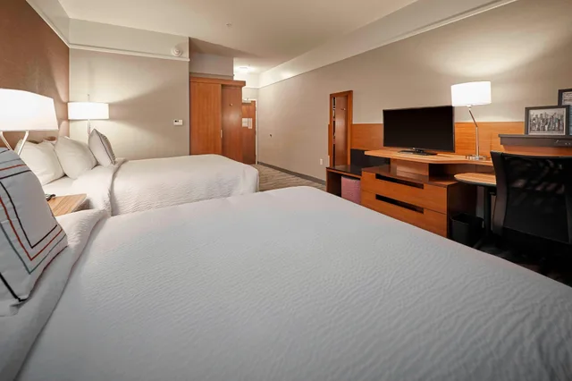 غرفة بسريرين كوين، Fairfield Inn And Suites Grand Mound Centralia 2/4