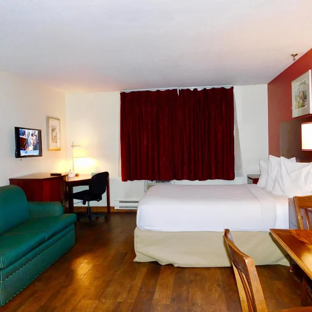 جناح ديلوكس بسريرين كوين بغرفة نوم واحدة بمطبخ، Americas Best Value Inn Suites Anchorage Airport 1/7