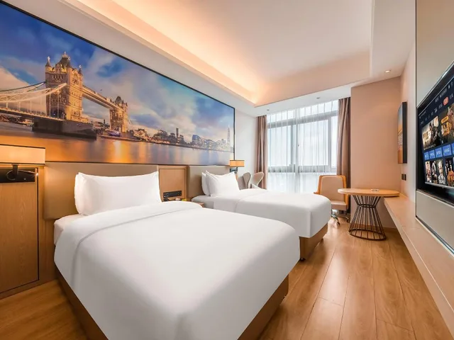 غرفة بزنس بسريرين منفصلين، Vienna International Hotel(Chongqing Airport Shop) 8/10