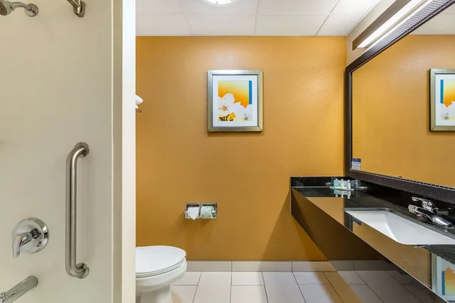 غرفة قياسية بسرير كينج مع أريكة، Quality Inn and Suites Sandusky 4/7