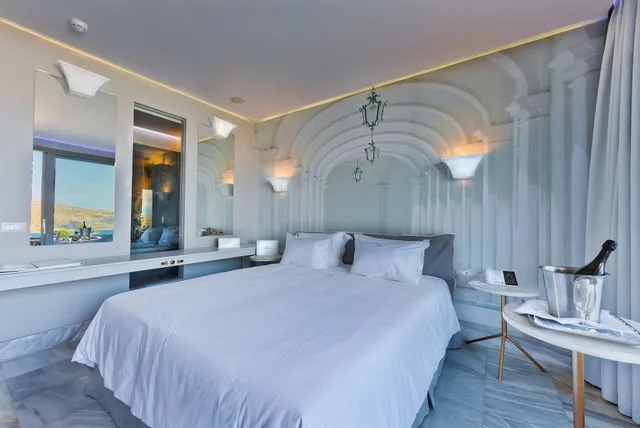 غرفة ديلوكس بسرير مزدوج بإطلالة على البحر، Royal Marmin Bay Boutique and Art Hotel 4/9