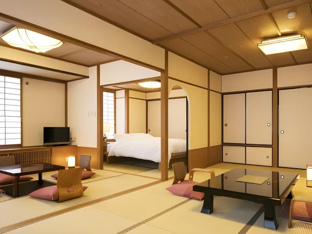 غرفة يابانية بإطلالة على البحيرة بحوض استحمام، Biwako Grand Hotel 1/1