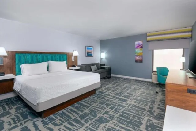 غرفة كبيرة بسرير كينج مع أريكة، Hampton Inn Salisbury, MD 2/3