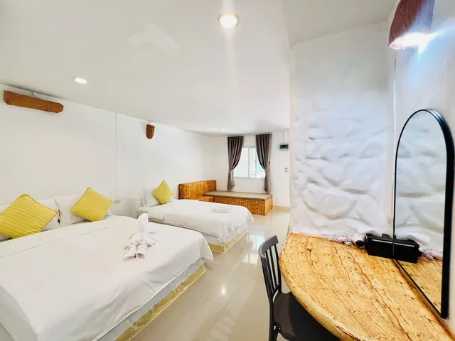 غرفة عائلية بسرير مزدوج وسرير فردي، Khun Khao Tamnan Prai Resort 5/10