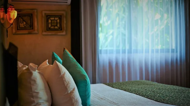 جناح بسرير كينج وسرير فردي بإطلالة على المسبح، Villa Las Estrellas 9/10