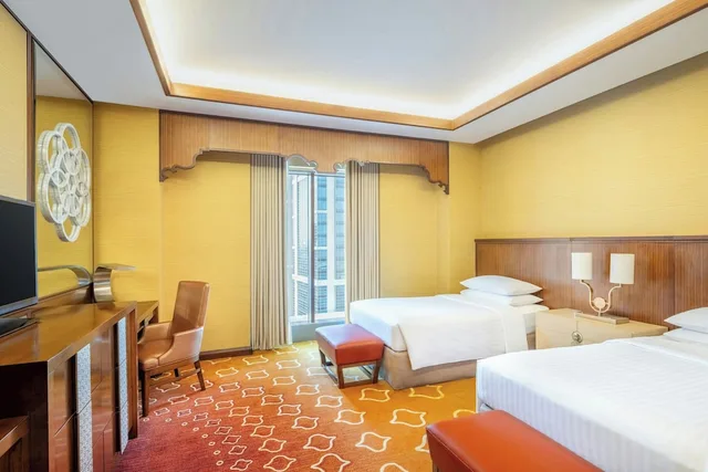 غرفة بسريرين منفصلين بإطلالة على المدينة، فندق جبل عمر ماريوت مكة(Jabal Omar Marriott Hotel Makkah) 5/10