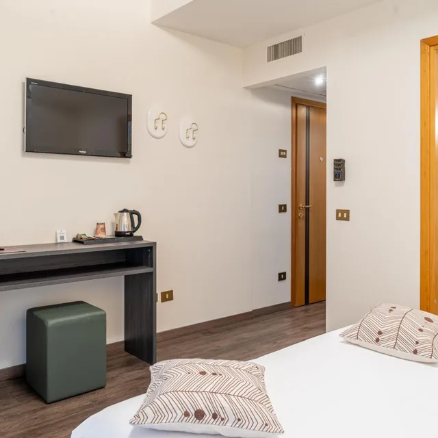 غرفة بسرير مزدوج أو سريرين منفصلين، Hotel Desiree 3/5
