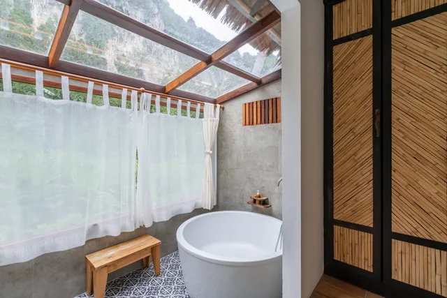 غرفة ديلوكس بسرير مزدوج بإطلالة على الجبل، Ban Sainai Resort - SHA Extra Plus 7/8