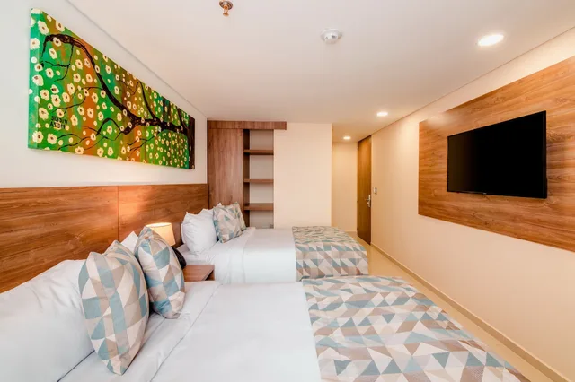 غرفة قياسية بسرير مزدوج وسرير فردي، Hotel Ambar Boutique 10/10