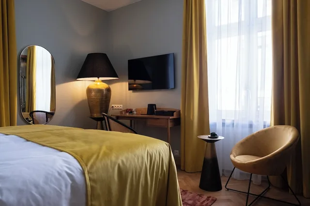 غرفة كلاسيكية بسرير كوين بإطلالة على المدينة، Warsaw River View 5/10