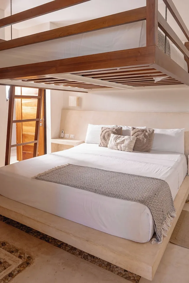 جناح بسرير كوين بغرفة نوم واحدة بمطبخ، Casa Astral Holbox Boutique and Apartments 2/10