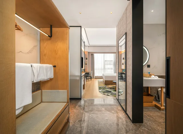 غرفة بسرير كينج لذوي الإعاقة، Hilton Garden Inn Fenyang Yulongwan 7/9