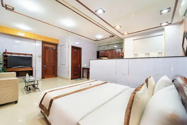 شقة سوبيريور بسرير كوين بغرفة نوم واحدة للمدخنين، Diamond Luxury Ben Thanh 1/10