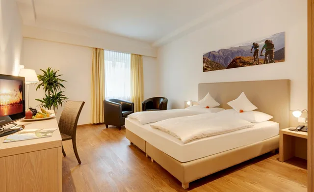 غرفة أساسية بسرير مزدوج أو سريرين منفصلين، Hotel Krone 1/2