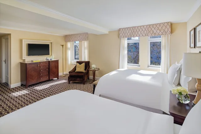 غرفة ديلوكس بسريرين مزدوجين مع أريكة، Fairmont Le Manoir Richelieu 6/7