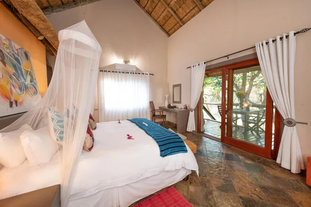غرفة فاخرة بسرير كوين، Blyde River Wilderness Lodge 1/1