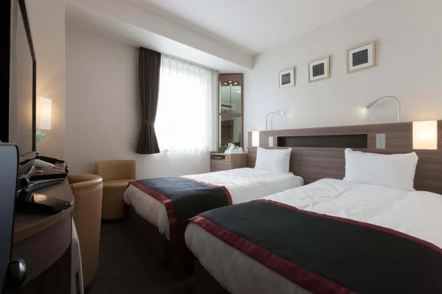 Hollywood, Twin Beds, Small، Onomichi Kokusai Hotel 1/1