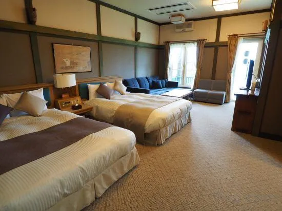 غرفة قياسية بسريرين منفصلين بإطلالة على البحيرة، Auberge Kita No Dan Dan 1/1