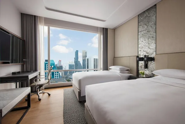 شقة بريميير بسريرين منفصلين وسريرين كينج بـ3 غرف نوم، Marriott Bangkok Hotel the Surawongse 2/5