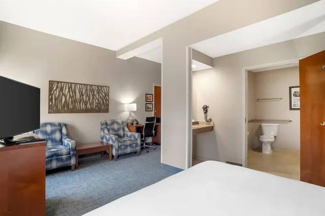 جناح بسرير كينج لذوي الإعاقة، Comfort Suites near Birkdale Village Huntersville 6/8